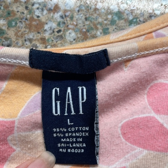 Vintage Y2K gap pink Cami cotton adjustable straps stretch shelf bra womens L - Picture 7 of 8